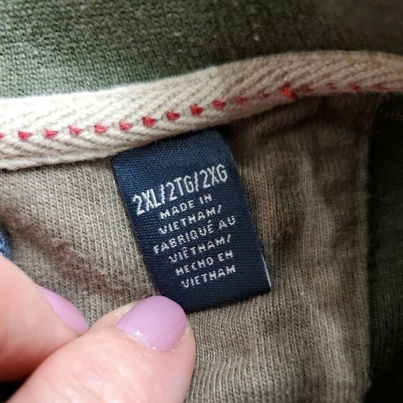 Arrow T Shirt Mens 2XL Green Long sleeve Crew Neck Pull Over - Picture 4 of 12